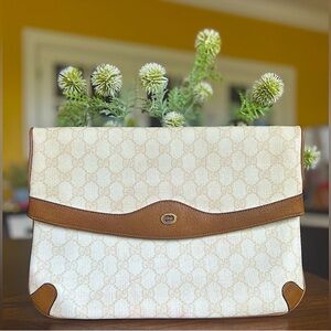 Gucci Cream and Brown Women's Bag